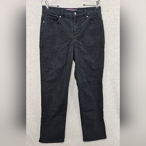 Gloria Vanderbilt‎ Amanda Black Jeans Women's Size 8 Short Straight